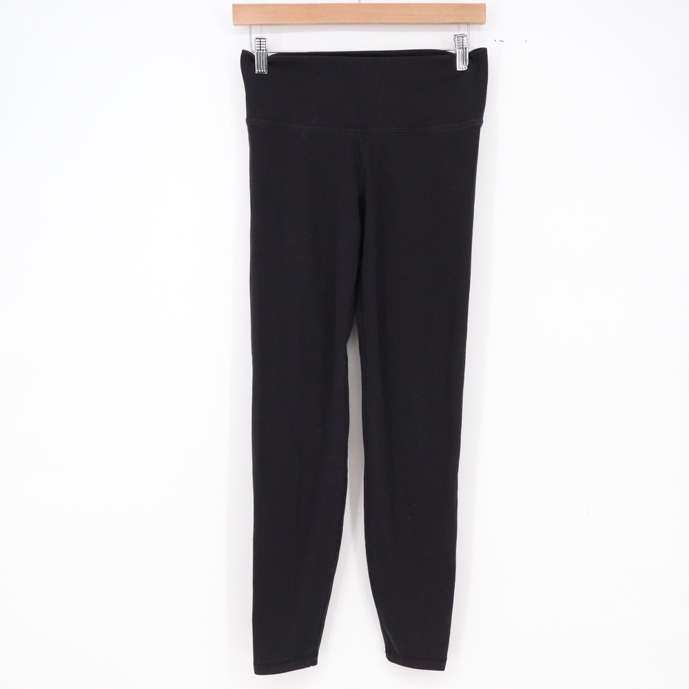 Old Navy Leggings Womens M Go-Dry Fitted Black High Waisted Active Excellent